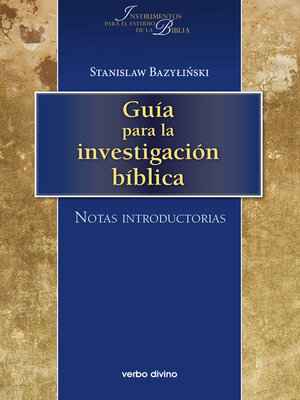 cover image of Guía para la investigación bíblica